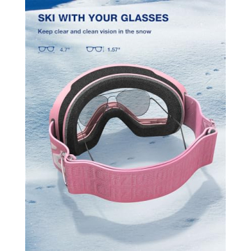 ZIONOR X11 Ski Goggles with Magnetic Lens System for All