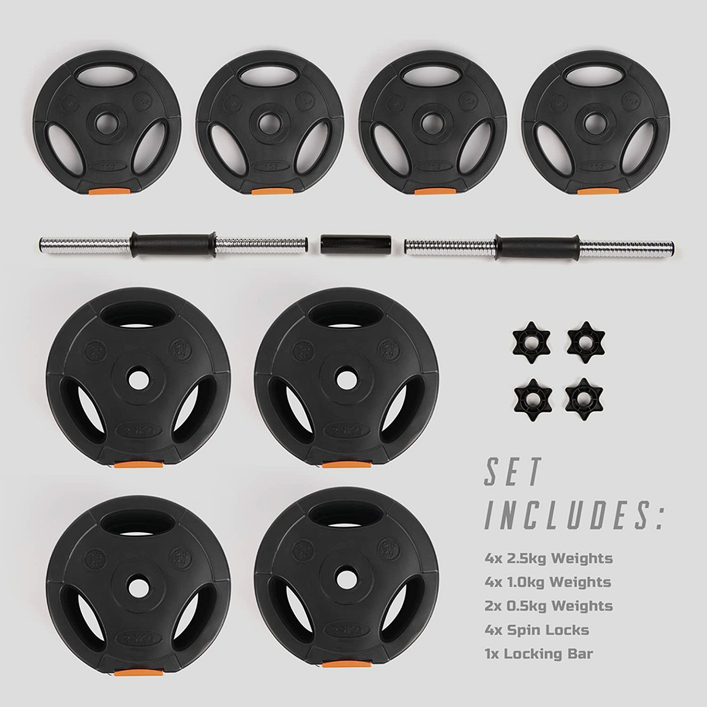 Phoenix Fitness Dumbbell Barbell Set for Home Workouts