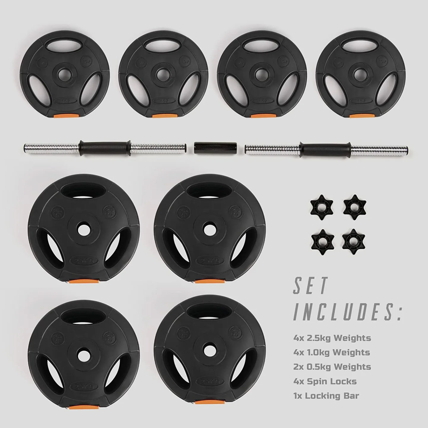 Phoenix Fitness Dumbbell Barbell Set for Home Workouts