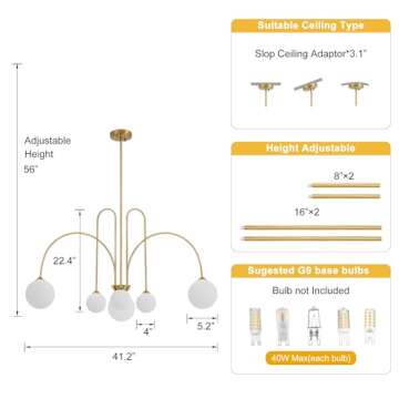 Stunning Gold Sputnik Chandelier for Elegant Dining Rooms