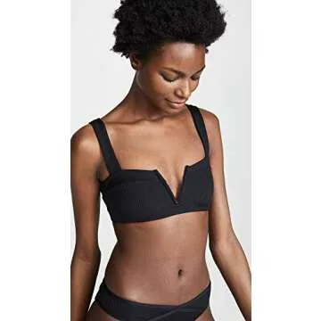 L*Space Ribbed Lee Lee Bikini Top - Elegant Comfort for D Cups