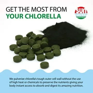 Sun Chlorella 200 mg Green Algae Superfood Supplement - 300 Tablets