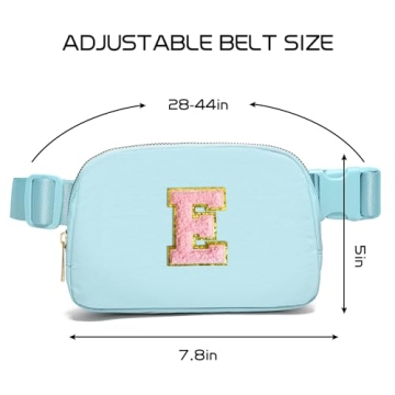 Teen Girls' Cute Initial Patch Fanny Pack Belt Bag