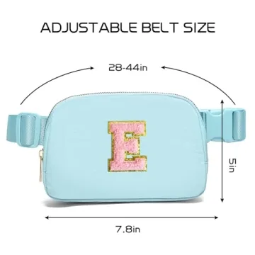 Teen Girls' Cute Initial Patch Fanny Pack Belt Bag