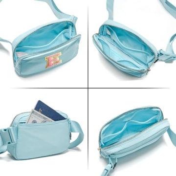 Teen Girls' Cute Initial Patch Fanny Pack Belt Bag