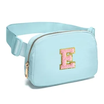 Teen Girls' Cute Initial Patch Fanny Pack Belt Bag