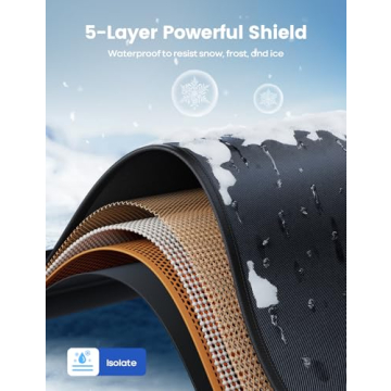 Lamicall Windshield Cover for Easy Ice and Snow Removal