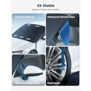 Lamicall Windshield Cover for Easy Ice and Snow Removal