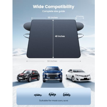 Lamicall Windshield Cover for Easy Ice and Snow Removal