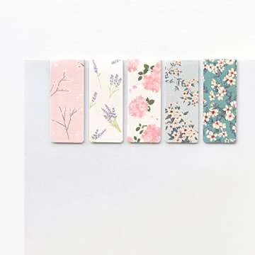 Monolike Magnetic Bookmarks Floral, Set of 5