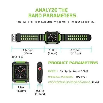 VORI 42mm Shock-proof Silicone Sport Band & Case