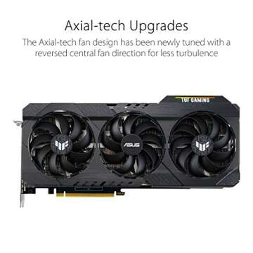 ASUS TUF Gaming NVIDIA GeForce RTX 3060 OC Edition Graphics Card (PCIe 4.0, 12GB GDDR6, HDMI 2.1, Di...