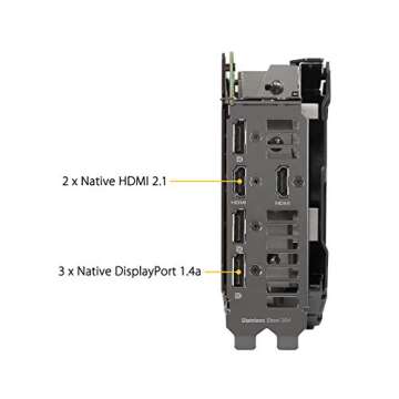 ASUS TUF Gaming NVIDIA GeForce RTX 3060 OC Edition Graphics Card (PCIe 4.0, 12GB GDDR6, HDMI 2.1, DisplayPort 1.4a, Dual Ball Fan Bearings, Military-Grade Certification, GPU Tweak II)