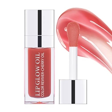 Eliversion Hydrating Lip Glow Oil - Moisturizing Transparent Tinted Lip Balm