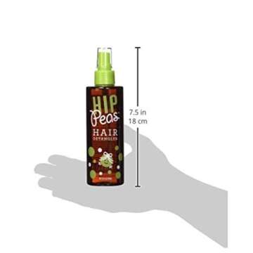 Hip Peas Detangler Leave-In Conditioner Spray For Kids, Wet or Dry Hair, No Tangles, Easy to Brush, ...