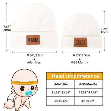 Stylish Parent-Child Beanie Hat for Winter Use