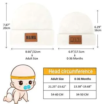 Stylish Parent-Child Beanie Hat for Winter Use