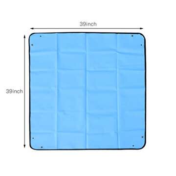 Ymeibe 39''×39'' Indoor Plant Repotting Mat - Waterproof Tarp for Easy Gardening