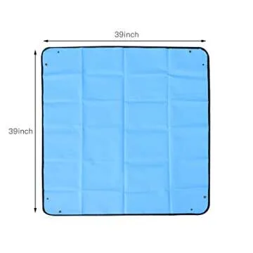 Ymeibe 39''×39'' Indoor Plant Repotting Mat - Waterproof Tarp for Easy Gardening