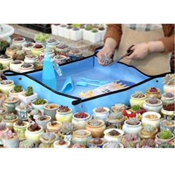 Ymeibe 39 Inch Indoor Repotting Mat for Easy Gardening