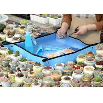 Ymeibe 39 Inch Indoor Repotting Mat for Easy Gardening