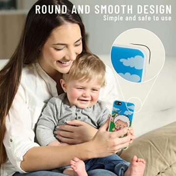 Toy Learning Play Cell Phone with 8 Functions and Dazzling Lights for Toddler Baby Kids 12-18 Months Ages 1-3 Year Old, Black3