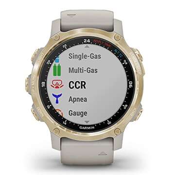 Garmin Descent Mk2S (Light Gold/Light Sand) Dive Computer Watch Bundle - Air Integration, Multisport Training Features - includes PlayBetter Waterproof Dry Bag Set