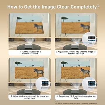 Portable ASAKUKI Mini Projector with 7500 Lumens & 200'' Screen