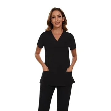 COZYFIT Women's Scrubs - V-Neck Top & Jogger Set