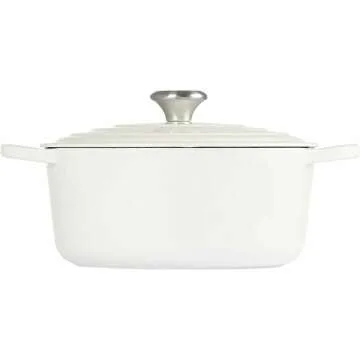 Le Creuset 5.5 Qt Round Dutch Oven - White Cast Iron