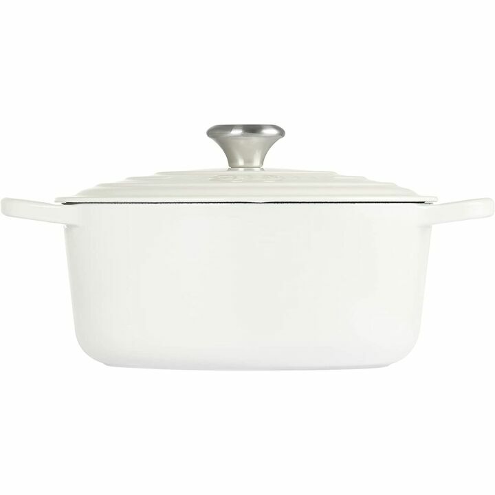 Le Creuset 5.5 Qt Round Dutch Oven - White Cast Iron