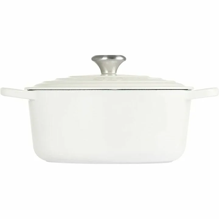 Le Creuset 5.5 Qt Round Dutch Oven - White Cast Iron