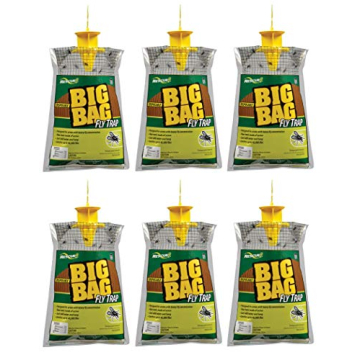 RESCUE! Big Bag Fly Trap – Disposable, Outdoor Use - 6 Traps
