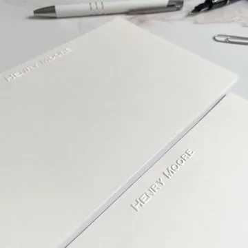Elegant Personalized Embossed Stationery Set - 100 Pieces