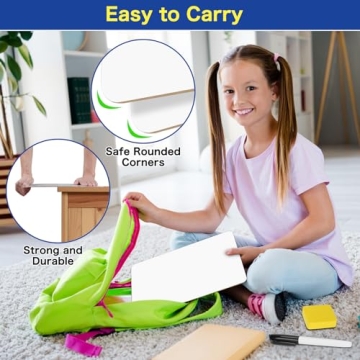 BainGesk 32 Pack Mini White Boards for Students and Teachers