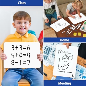 BainGesk 32 Pack Mini White Boards for Students and Teachers
