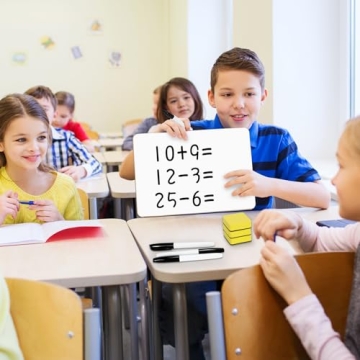 BainGesk 32 Pack Mini White Boards for Students and Teachers