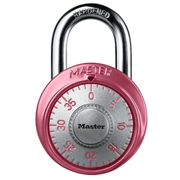 Master Lock 1530DPNK Locker Lock Combination Padlock, 1 Pack, Pink