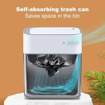 MOPUP Touchless Motion Sensor Trash Can for Small Spaces