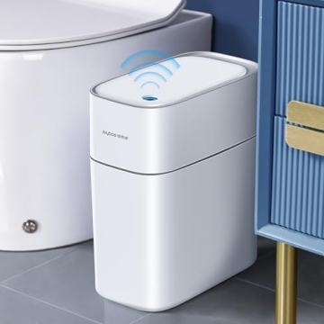 MOPUP Touchless Motion Sensor Trash Can for Small Spaces