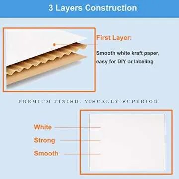 Wowxyz 8x8x4" Shipping Boxes 25 Pack White Corrugated Cardboard Mailing Boxes for Small Business - Literature Mailer Packaging Supplies