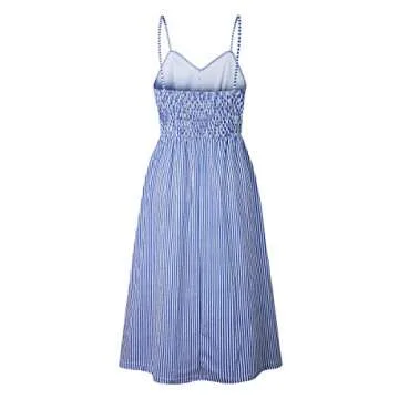 Angashion Women's Floral Dress - Summer Spaghetti Strap Midi Dress