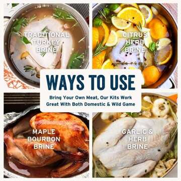 PS Seasoning Tipsy Tom Turkey Brine and Rub Kit - Beer-Brined Turkey Prep Kit with Brine Mix, Bag, and Poultry Seasoning Rub - Easy to Use, Great for Whole or Spatchcocked Poultry