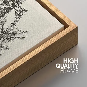 IDEA4WALL Framed Canvas Spring Forest Wall Art 16"x24"