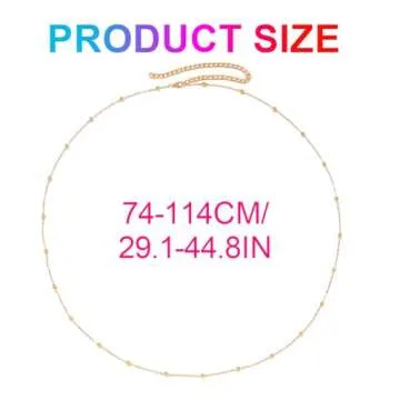 Nicute Gold Waist Chain Beaded Belly Chain Body Waist Chains Accessories for Women