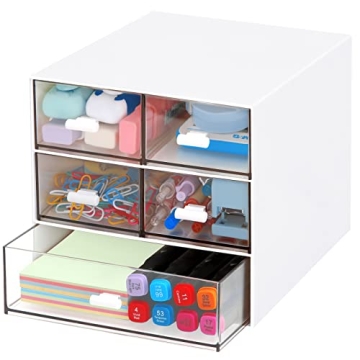 Elegant 5-Drawer Desk Organizer - Perfect for Office & Home Storage Solutions