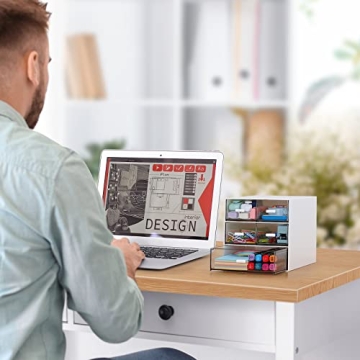 5-Drawer Desk Organizer - Stylish Office and Stationery Storage