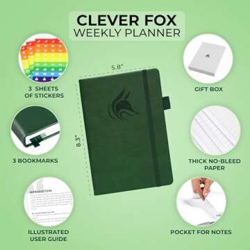Clever Fox Planner – Undated Weekly & Monthly Planner for Productivity, Time Management & Goals ?...