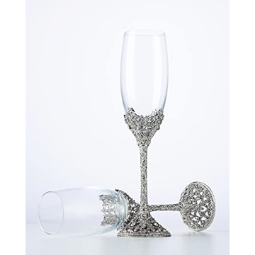 Elegantly Designed Jozen Gift Champagne Flutes Set - 7oz