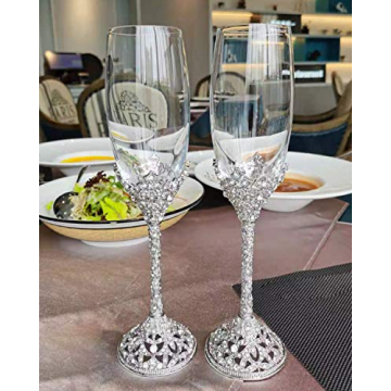 Elegantly Designed Jozen Gift Champagne Flutes Set - 7oz